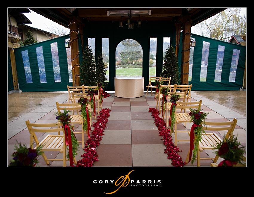 This is the inside of the outdoor wedding space